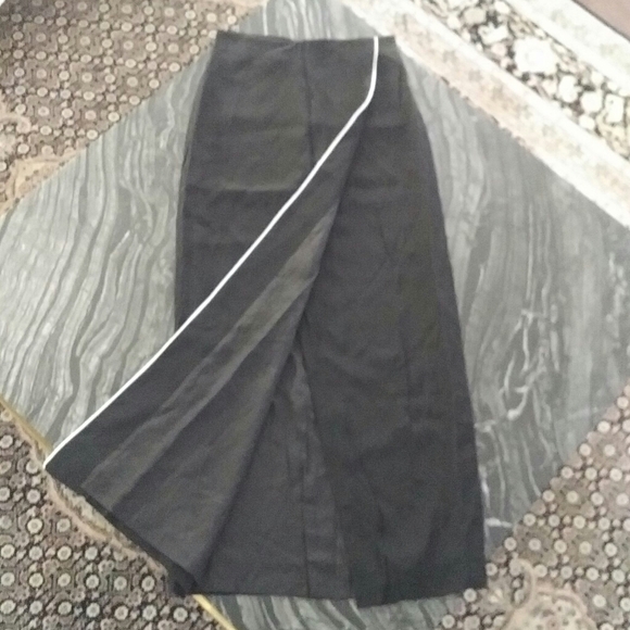 PACO RABANNE - glitter seam wrap midi skirt - Picture 2 of 4